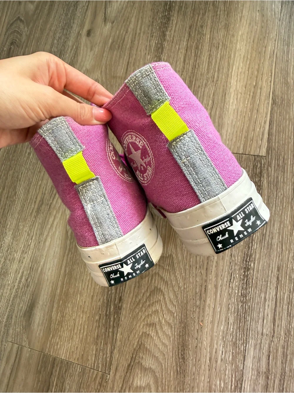 Converse Magenta High-Top Canvas Sneakers - Picture 3 of 6